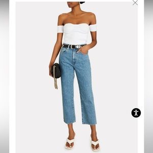 SLVRLAKE London Crop Pacific Wash Jeans 28